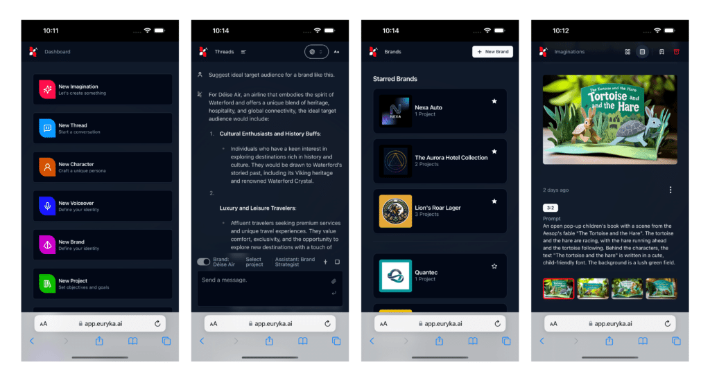 Euryka's AI-Powered Creative Tools: Mobile UX